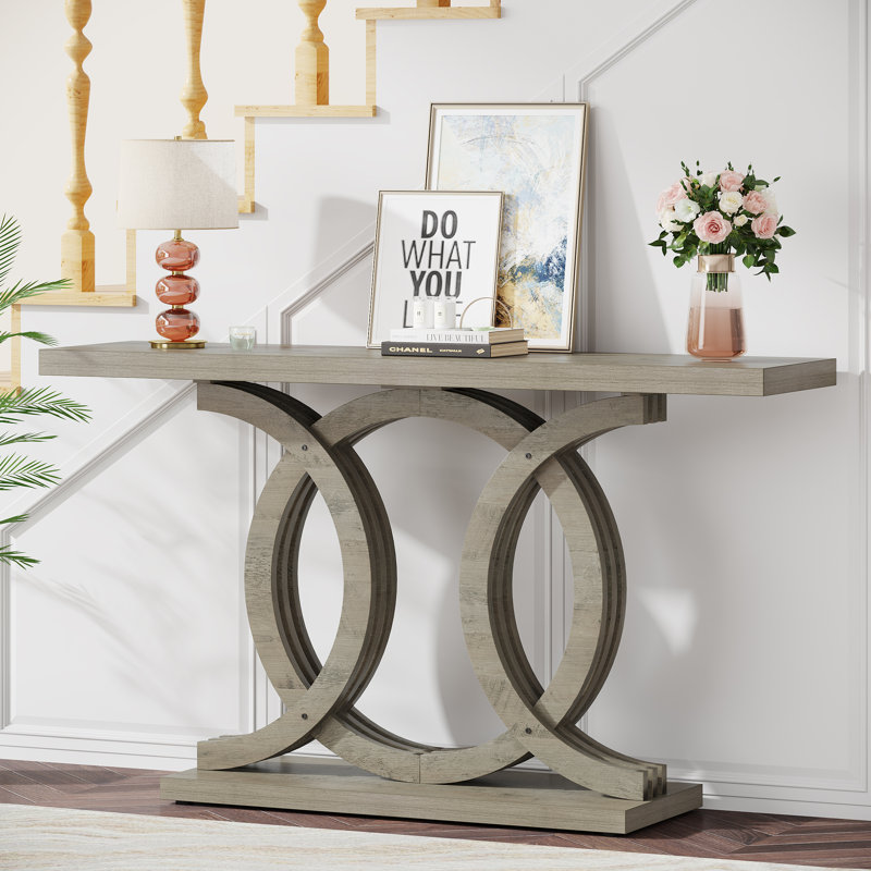 August Grove Pennyfield 55 Solid Wood Console Table Reviews Wayfair